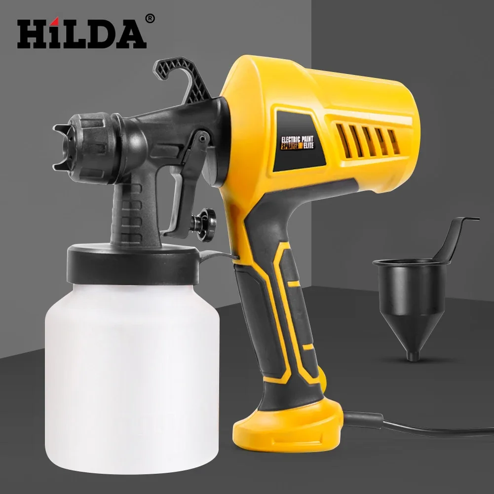 500W Household Paint Sprayer 800ml Portable Sprayer Gun Detachable Paint Spraying Machine for Painting Ceiling Walls Fence Door