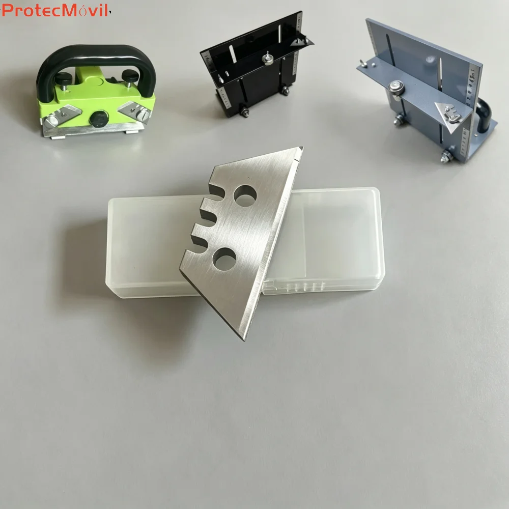 Double Hole Trapezoidal Blade, Special Blade for PVC Vinyl Floor Installation, Seam Splicing Push Cutter Wall Edge Cutting Tool