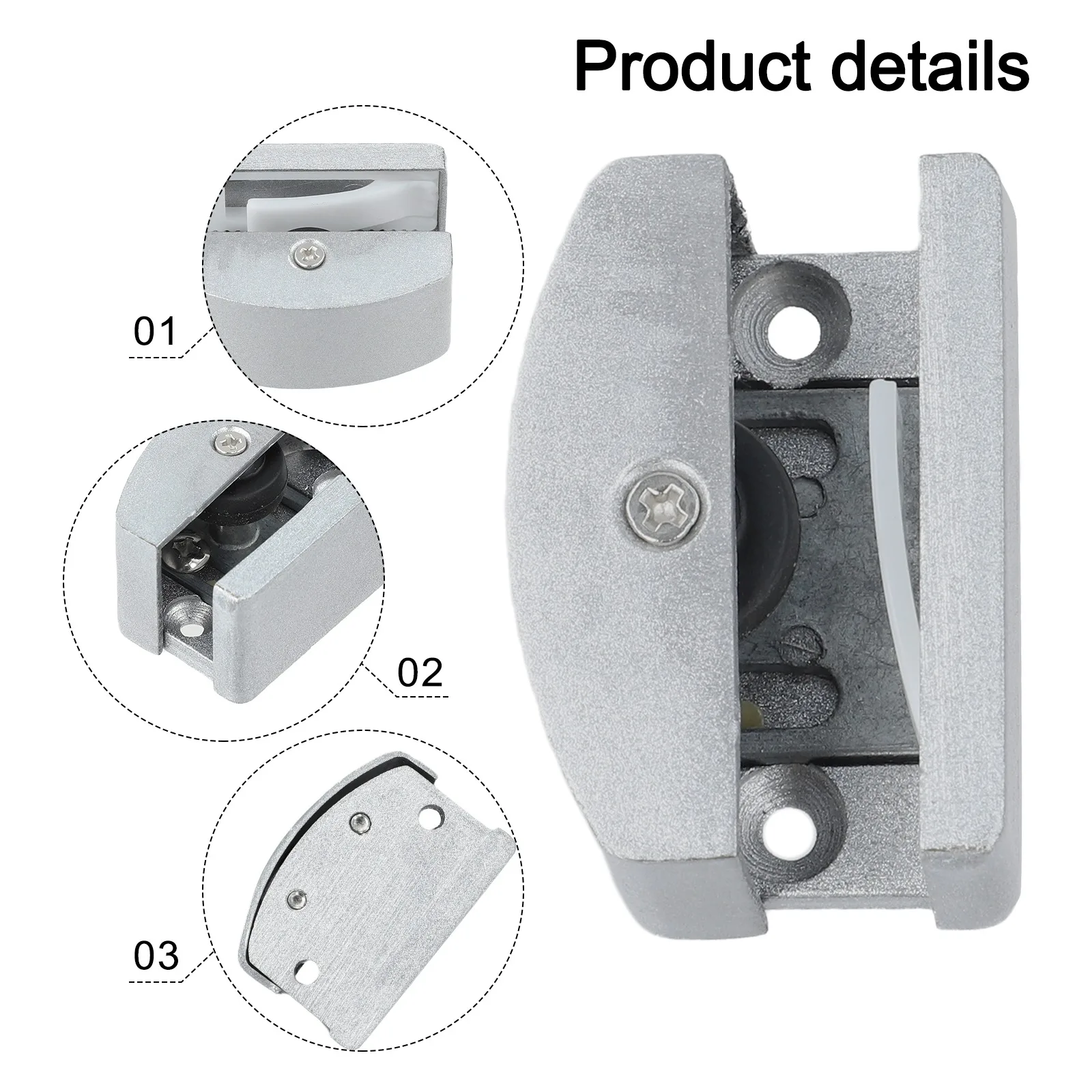 Adjustable Floor Guide Floor Rail Guide Versatile Compatibility For Glass Doors Adjustable Door Rail System As Shown