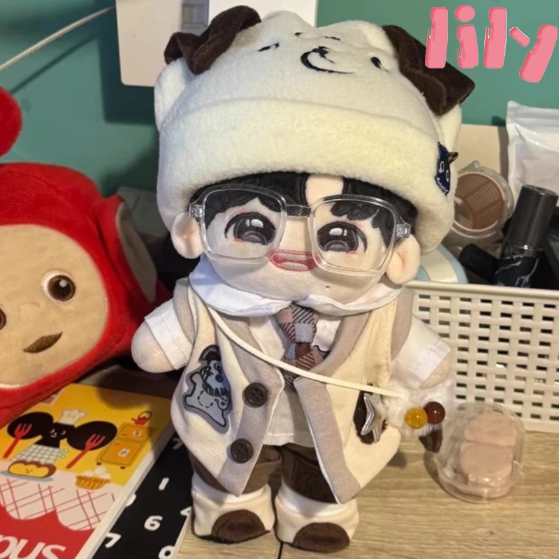 

Плюшевая игрушка 20 см, хлопковая кукла, одежда, ткань, милый комплект для маленькой собаки, плюшевая кукла, одежда для кукол, сменное декоративное платье, подарки для куклы