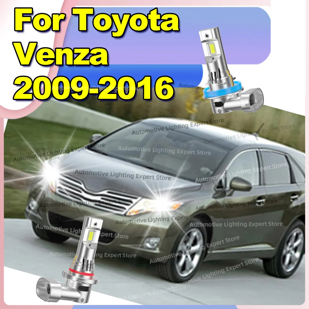 

2/4Pcs Led Headlights CANBUS Car Bulbs With Fan 6000K Lamps For Toyota Venza 2009-2016 2010 2011 2012 2013 2014 2015
