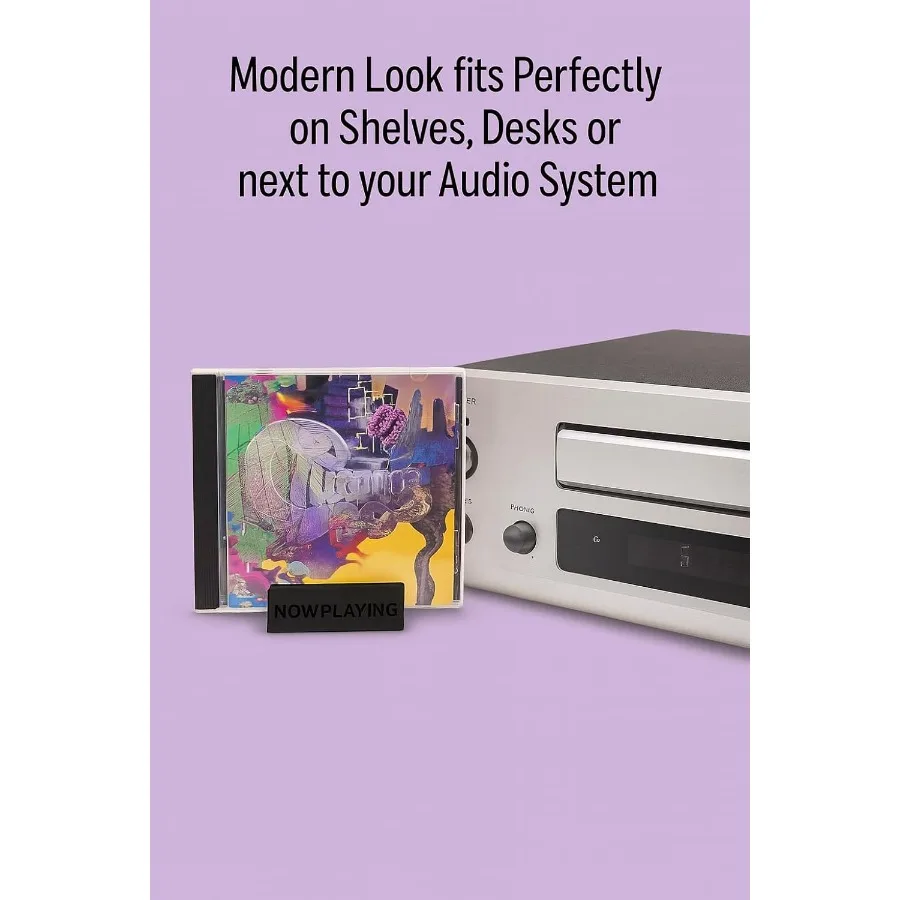 حامل عرض للأقراص المضغوطة الآن، حامل أكريليك بسيط لرف تخزين مدمج لقرص مضغوط واحد لحقيبة المجوهرات مثالي للجسم #2