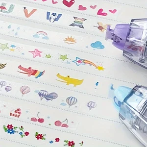 1pc Beautiful mechanical design correction ribbon kawaii-perfect to decorate diaries and school supplies 8 Main School Corrective Sales - №7