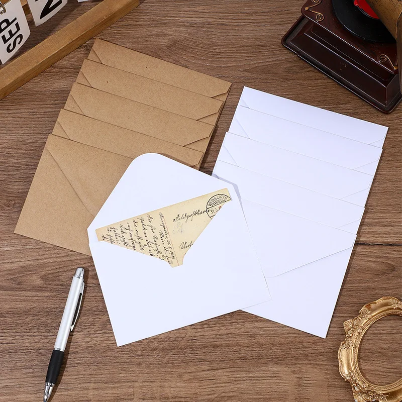 50 szt. kopert 19x14 cm na ślub, samoprzylepne, papier kraft 120g, zaproszenia, artykuły papiernicze dla małych firm, torba do przechowywania — zdjęcie produktu 2