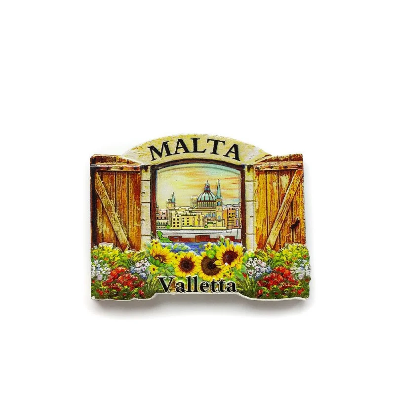 Malta Valletta Creative Three-dimensional Magnetic Refrigerator Magnet Travel Souvenirs Home Decorations Accompanying Gifts