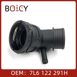 BOICY Cooling Water Hose Connector Upper Pipe Radiator Adapter For Q7 VW Touareg 7L TDI 7L6122291H 7L6 122 291H
