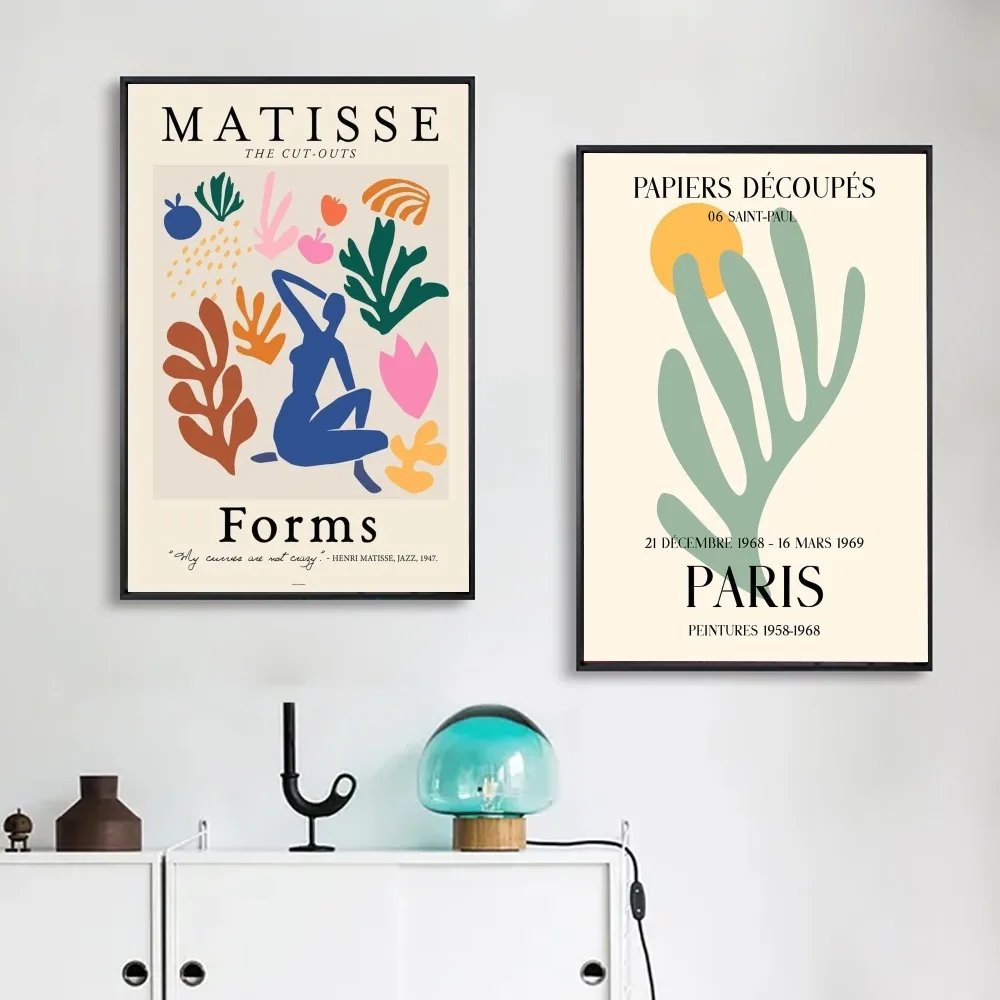 

Matisse Flowers Poster DIY Poster Kraft Paper Vintage Poster Wall Art Painting Study Stickers Big Szie Wall Painting