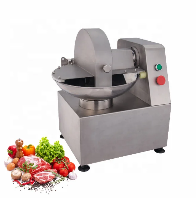 Automatic electric vacuum meat bowl cutter, food chopper, vegetable mixer