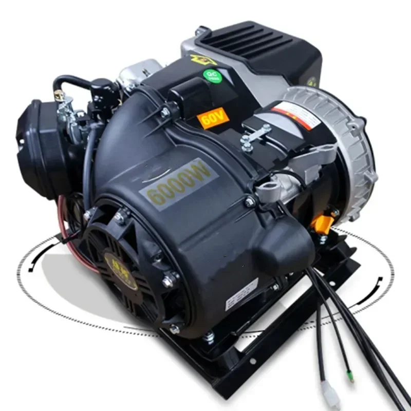 Baru Diam Kendaraan Listrik Range Extender Berpendingin Air Generator Roda Baterai Mobil 48V-72V Daya Tahan Panas Ganda