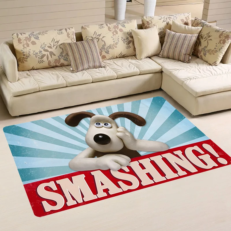 A-Wallace Gromits House Entrance Mat Anime Cartoon Classic Kitchen Carpet Balcony Aesthetic Room Decoration Rugs Home Carpets