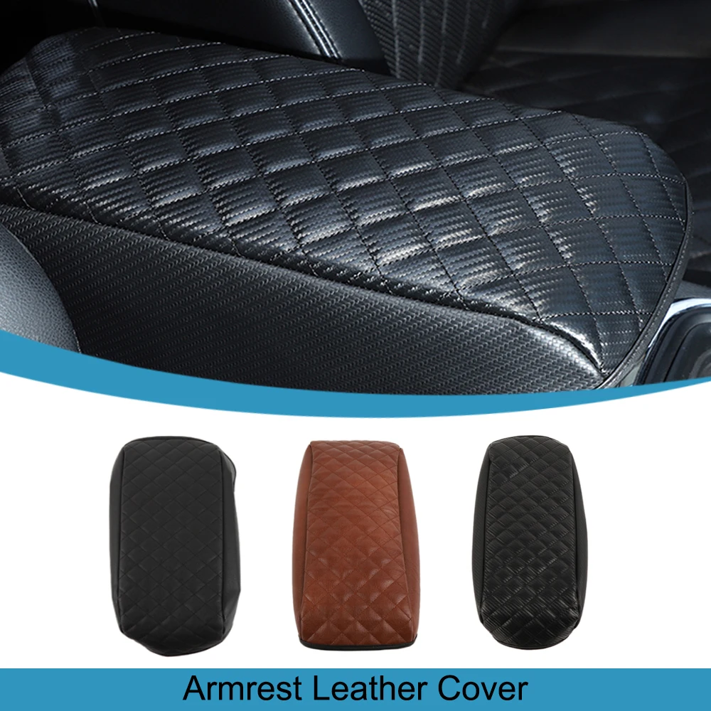 

Car Armrest Box Leather Cover Protector Mat for Dodge Durango 2011-2023 Center Console Anti-Scratch Pad Car Interior Accessories