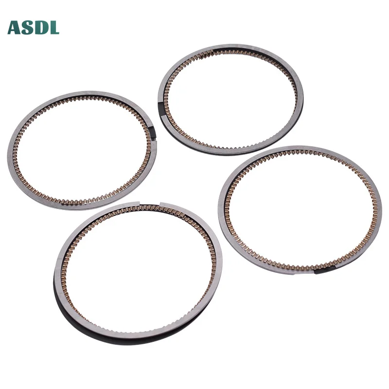 1/4 set 57mm 400CC Motorbike Engine Cylinder Piston Rings Kit for KAWASAKI ZXR400 1989-1996 ZX-4 F3 1988 ZXR 400 ZX4 Ring Set