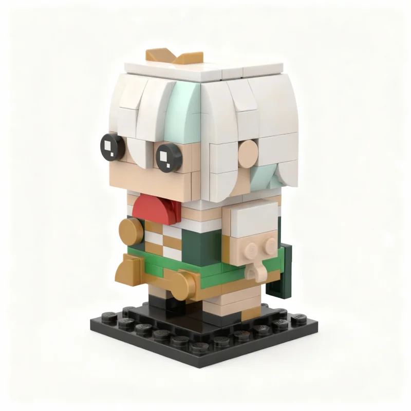 154pcs MOC Brickheadz Cecilia Immergreen Model Building Blocks Architecture Creative Toys Idea Education Christmas Gifts Brick