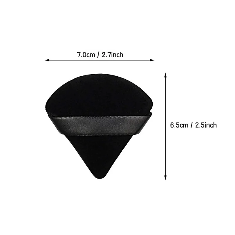 أداة مكياج منتفخة للبودرة المثلثة، ناعمة ومرنة، تمتص الكثير من البودرة، مريحة وعملية للاستخدام الجاف والرطب