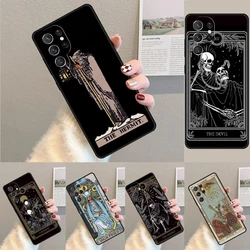 Pokrowiec na Samsung Galaxy S24 Ultra S21 S22 S8 S9 S10E Note 10 20 Plus FE S23 Tarot case pustelnik telefon Coque