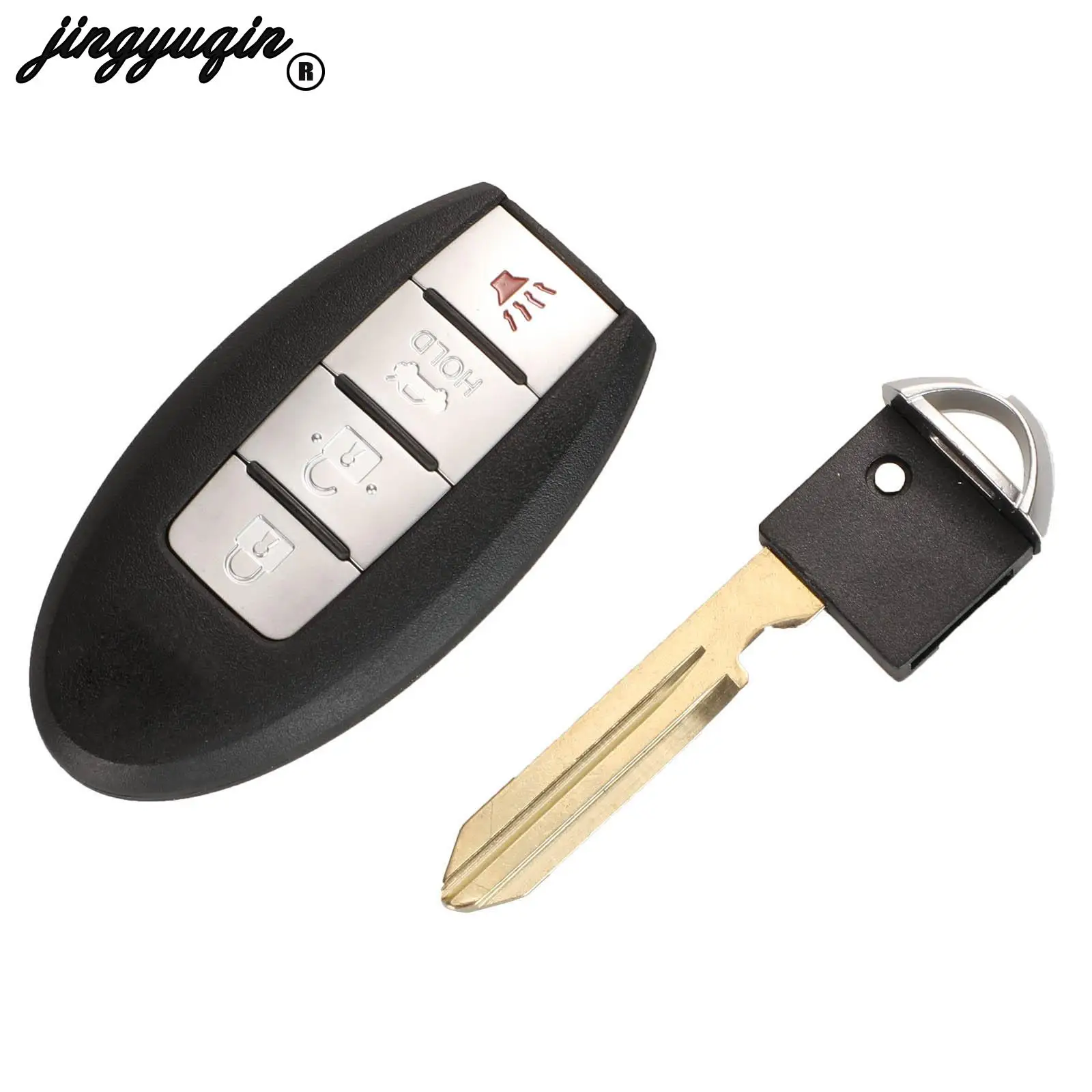 jingyuqin 2/3/4 Button For Nissan Sunny ALTIMA MAXIMA Murano Versa Teana Sentra Infiniti G35 G37 Fob Remote Key Car Shell Case