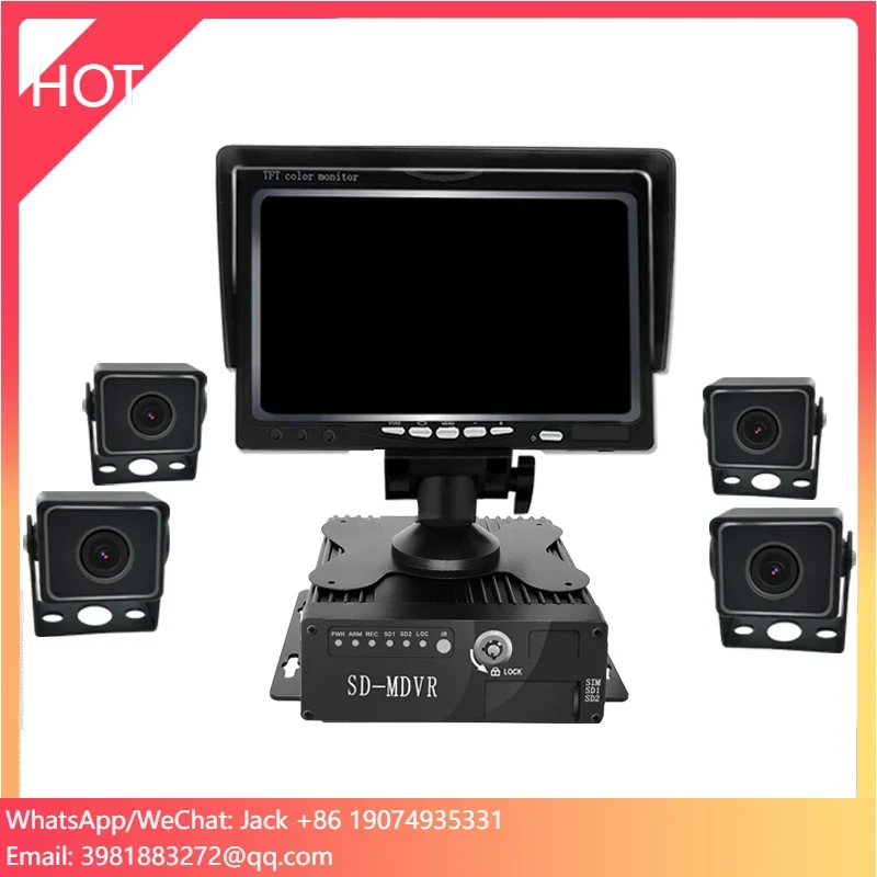 

Professional Hd 1080p Car Black Box 4ch Vehicle Recorder Driving Security Mdvr 4g Real Time Location Wifi Truck Mobile Dvr