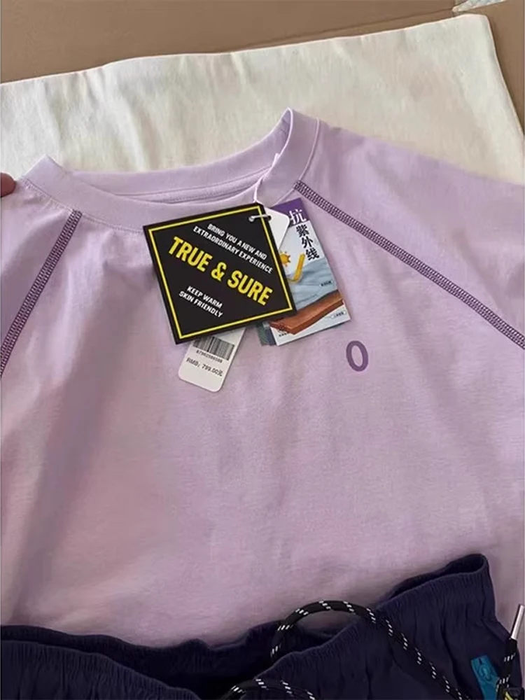 Roupa de cico de manga curta leve de secagem rápida roupa de fitn fena verão esportes ao ar livre orme de badm...