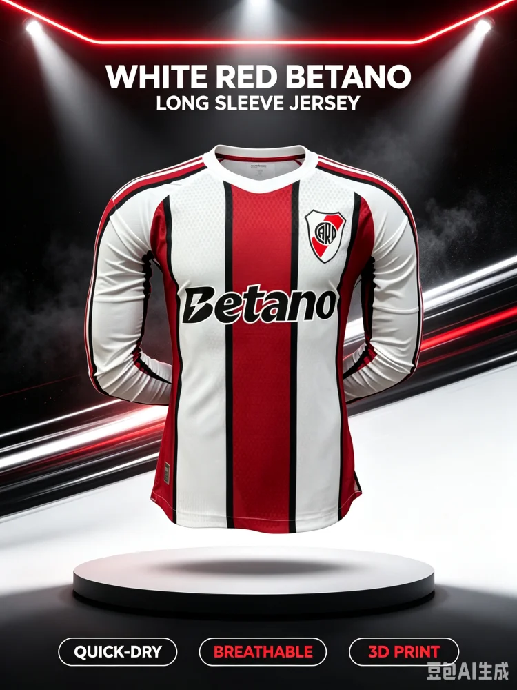 2026-27 New 3D Printed River Plate Fan Custom Long T-shirt Comfortable Sports Speed Drying Casual Men's and Women's Styles