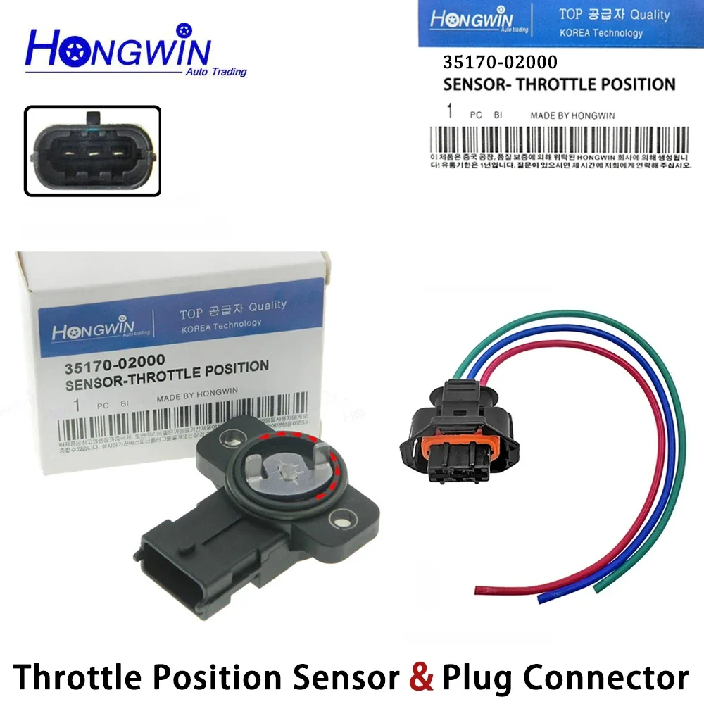 35170-02000 Throttle Position Sensor TPS For Kia Sportage Optima Hyundai Tucson Tiburon Santa Fe Sonata 35102-02910 3517002000