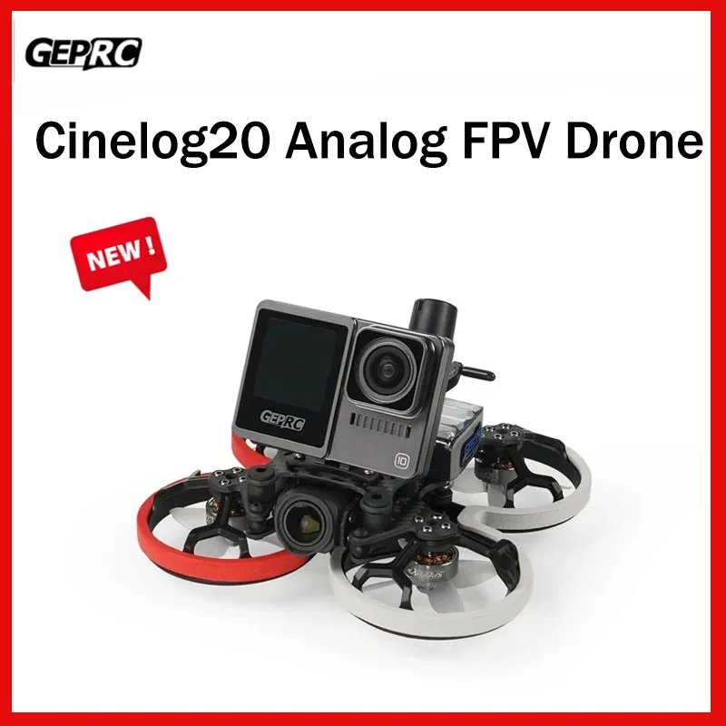 

Новый GEPRC Cinelog20 аналоговый FPV Дрон 2 дюйма GEP-F411 AIO Caddx Ratel2 Cinewhoop 5500KV RC FPV Квадрокоптер гоночный свободный Дрон