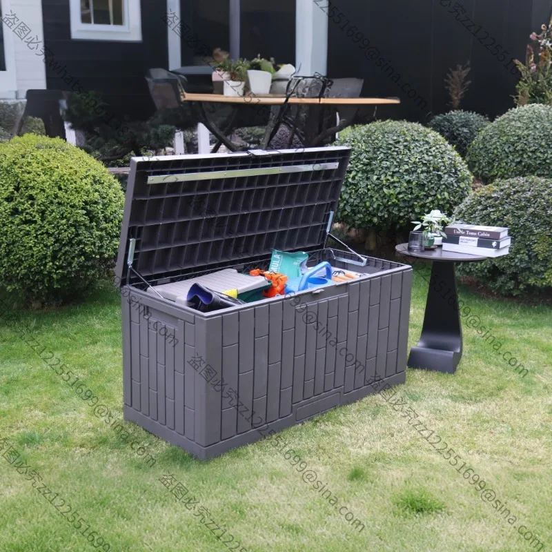 Suitable for Outdoor StorageBox,Garden Courtyard Sundries Locker with Lock Hole,Dustproof Multi-purpose Large-capacity Finishing