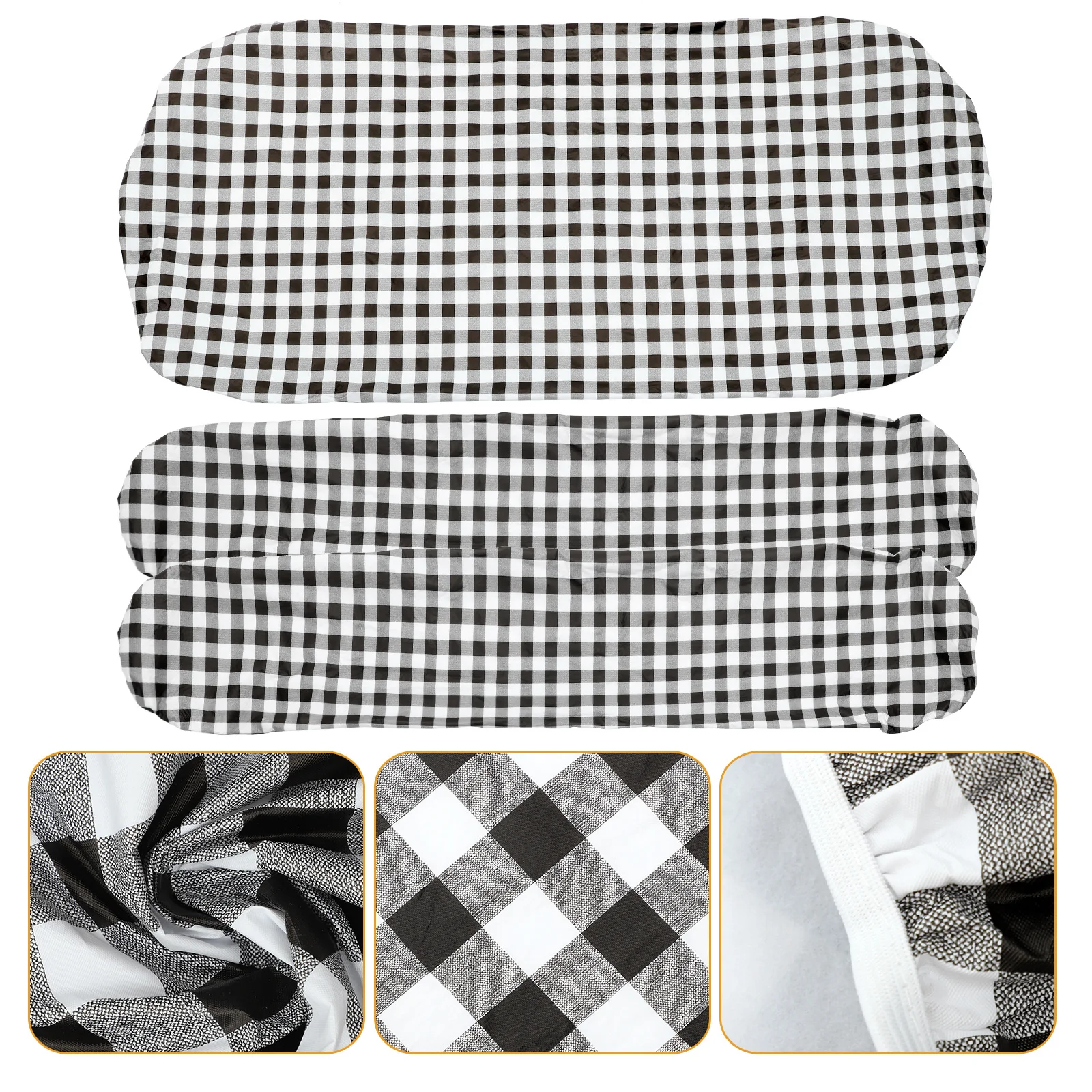 1 مجموعة مقاوم للماء نزهة غطاء الطاولة مطاطا المجهزة مفرش المائدة مقاعد البدلاء يغطي التخييم في الهواء الطلق اكسسوارات واقية سماط مجموعة