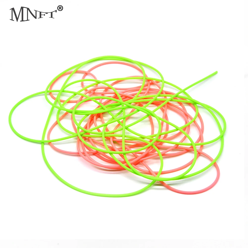 MNFT Fishing Night Luminous Tube Green&Pink Soft Plastic Angling Glow Tubing Attract Fish for Deep Sea Fishing 4Yards/3Yards