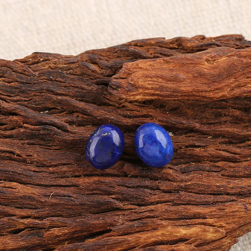 B&F Handmade Lapis Lazuli Pendants, Genuine Natural stones beads, Unique Stones for jewelry & DIY Earring Beads