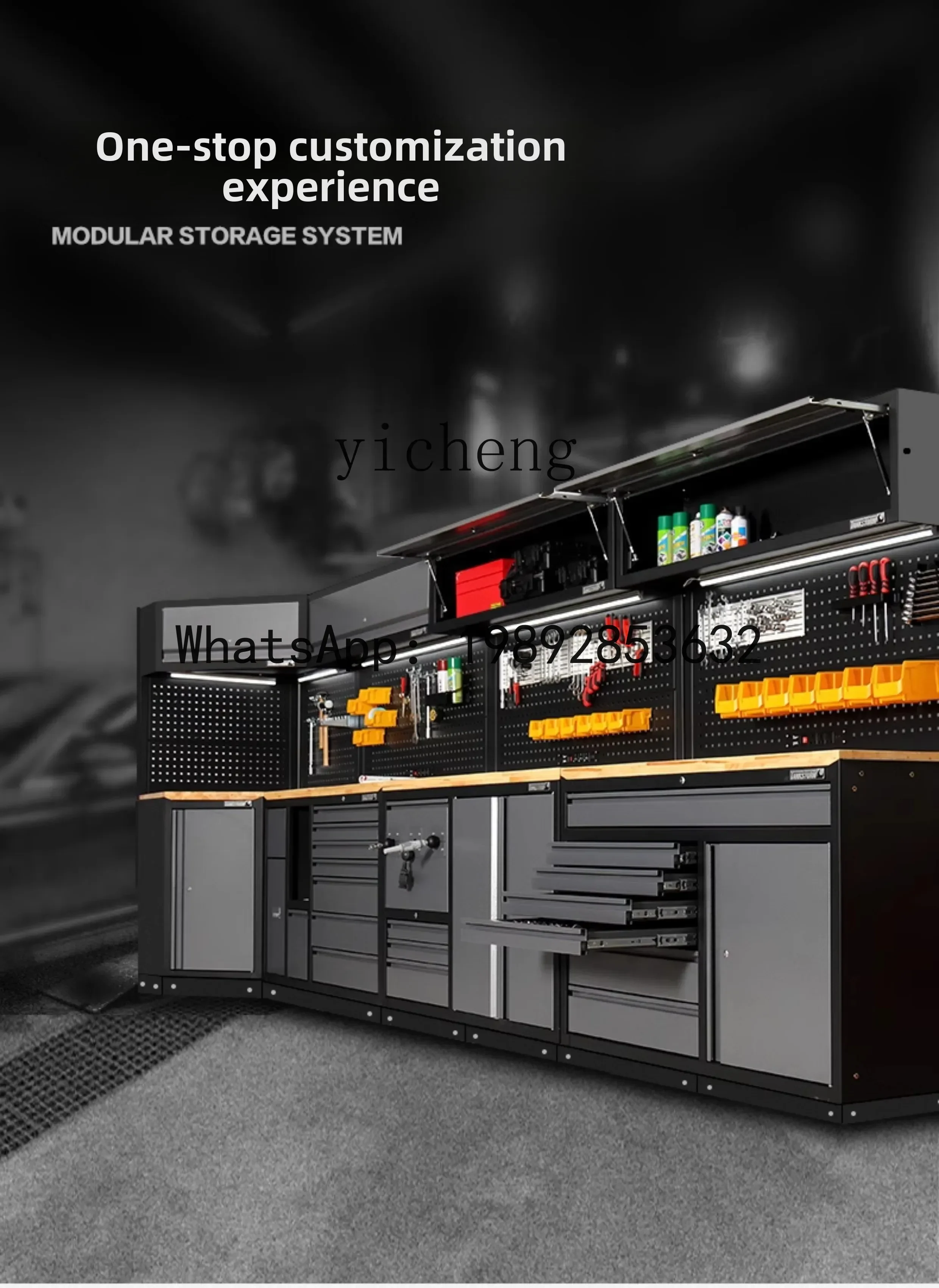 

AB Auto Repair Tool Cart Multi-function Mobile Tool Cabinet Repair Drawer Combination Toolbox