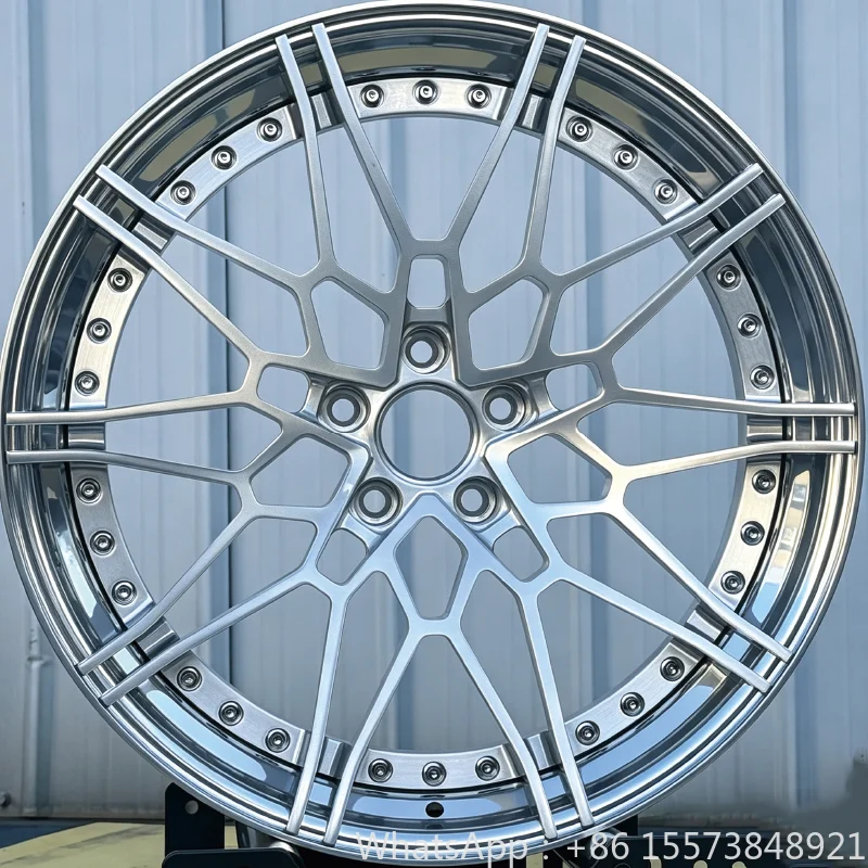 Popular  2 Piece Forged Aluminum Wheels 18 19 20 21 22 Inch 5*112 5*114.3 5*120 Mesh Deep Concave Design for M3 M4 M5 G80 G82