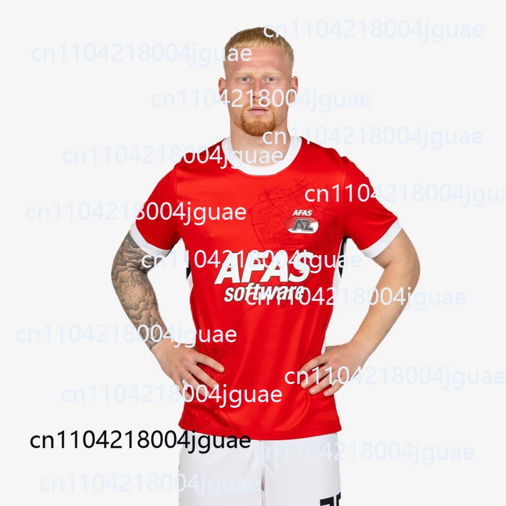 25-26 Eredivisie AZ Alkmaar camiseta de fútbol local camiseta holandesa otoño deportes secado rápido camiseta de hombre ropa para niños camiseta