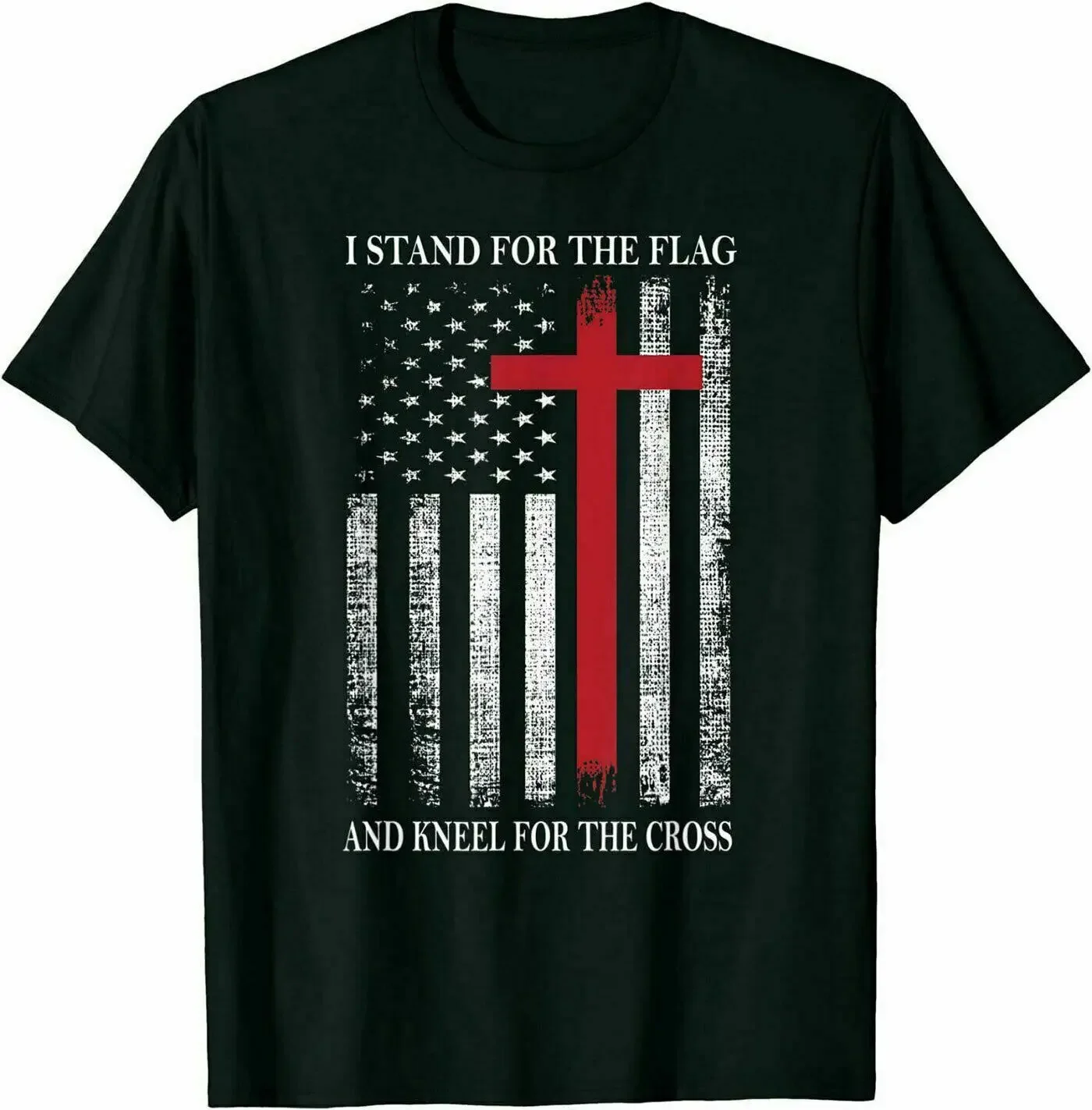 

Veteran Patriot US Flag Christian Christ Cross T-Shirt. Summer Cotton Short Sleeve O-Neck Mens T Shirt New S-3XL