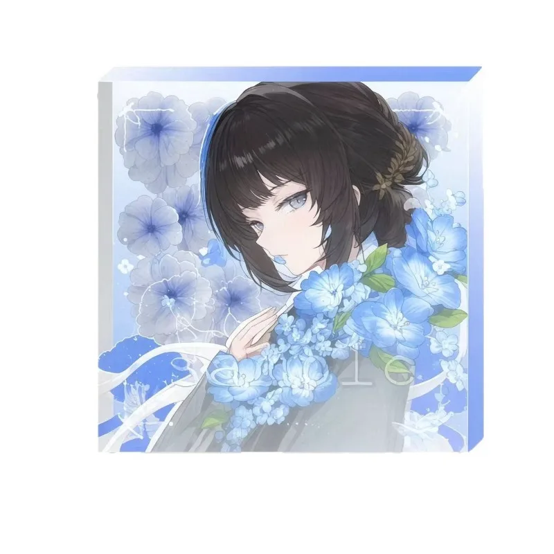 Hot Game Cartoon Character Man Sui Su Lian Yan Acrylic Small Card Brick Plaque Keychain Desktop Decorate Stand Card Gift 5cm