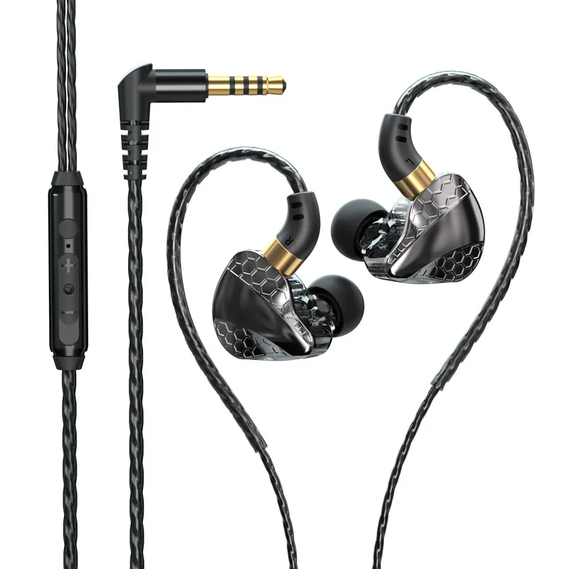 Auriculares Intrauditivos con Cable HiFi Tipo C con Micrófono, Auriculares Deportivos para Correr, Auriculares Estéreo con Bajos USB C, Auriculares con Entrada de Audio de 3.5 mm para Samsung