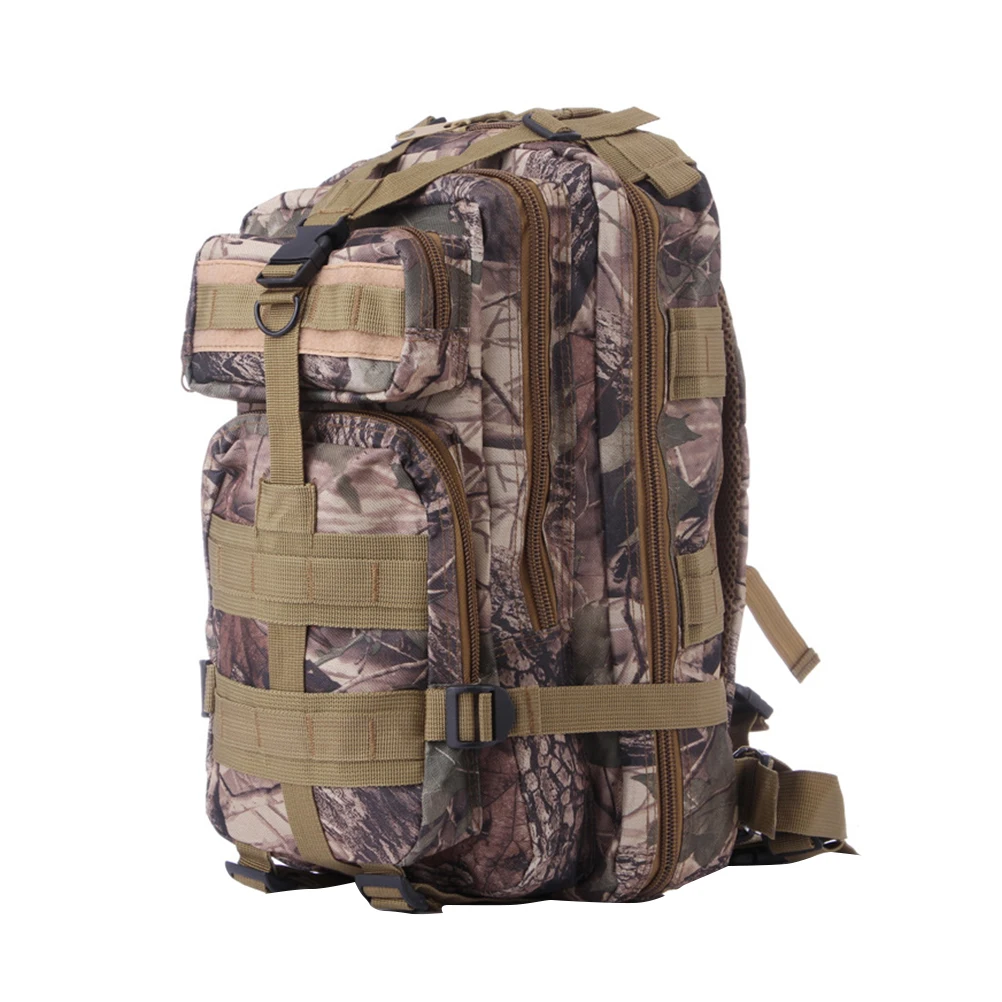 

Camouflage Backpack 20-35L Military Style Hiking Rucksack Outdoor Trekking Camping Bag Adjustable Shoulder Belt Lightweight For