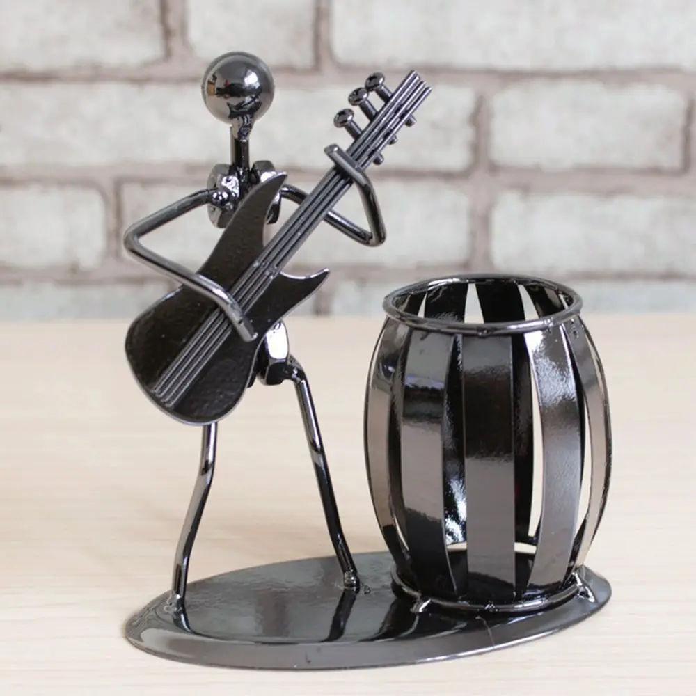 

Play The Guitar Creative Vase Novelty Desk Tidy Pencil Pot Organizer School Office Container Stationery Supplies