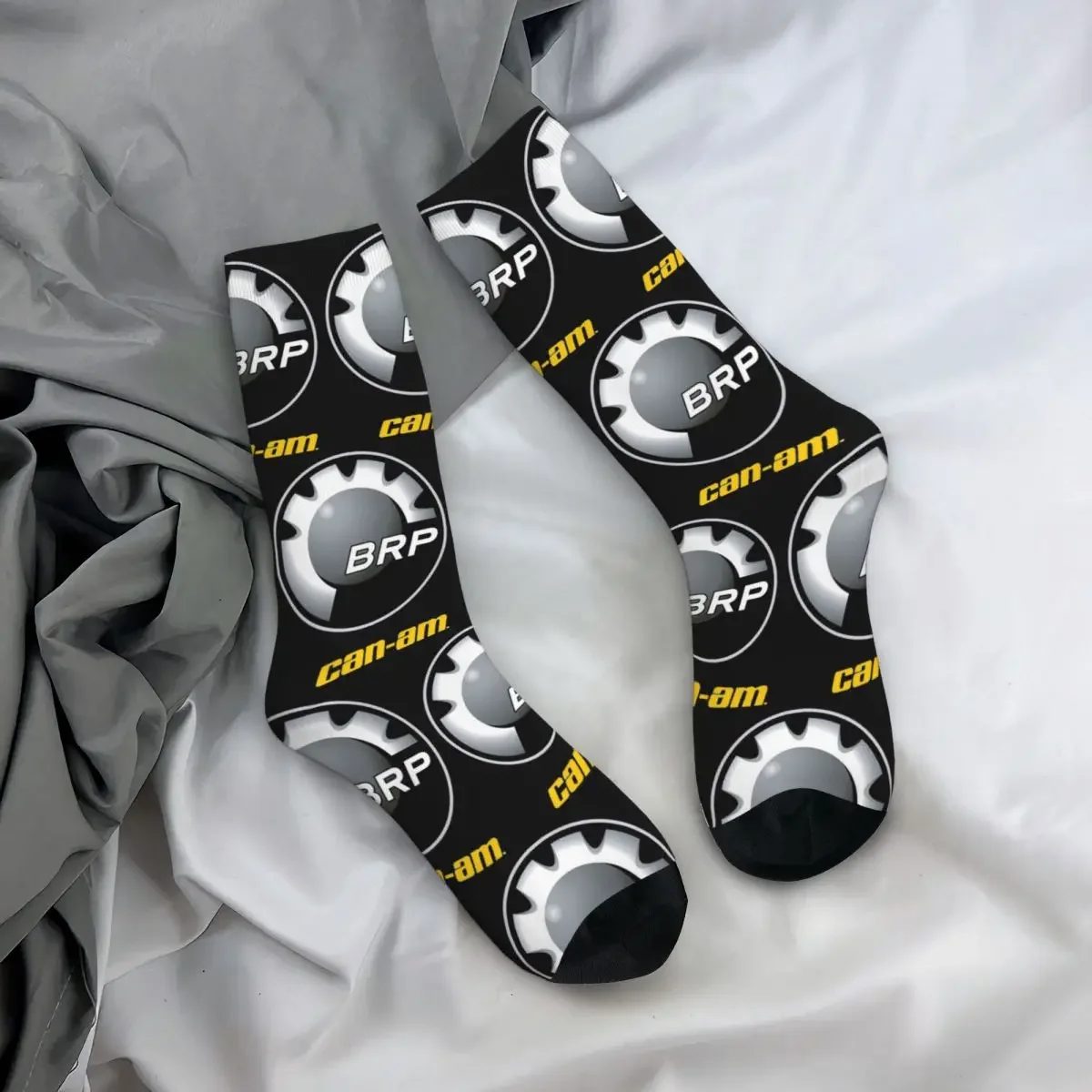 

All Seasons Crew Stockings Can-Am BRP Motorcycle Socks Harajuku Long Socks for Men Women Valentine's Day Gifts