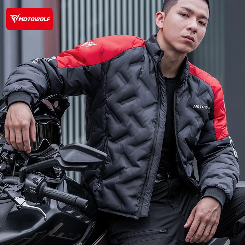 

Пуховик для езды на мотоцикле, зимняя водонепроницаемая куртка на белом утином пуху, встроенное защитное снаряжение CE, теплое мотоциклетное пальто для верховой езды