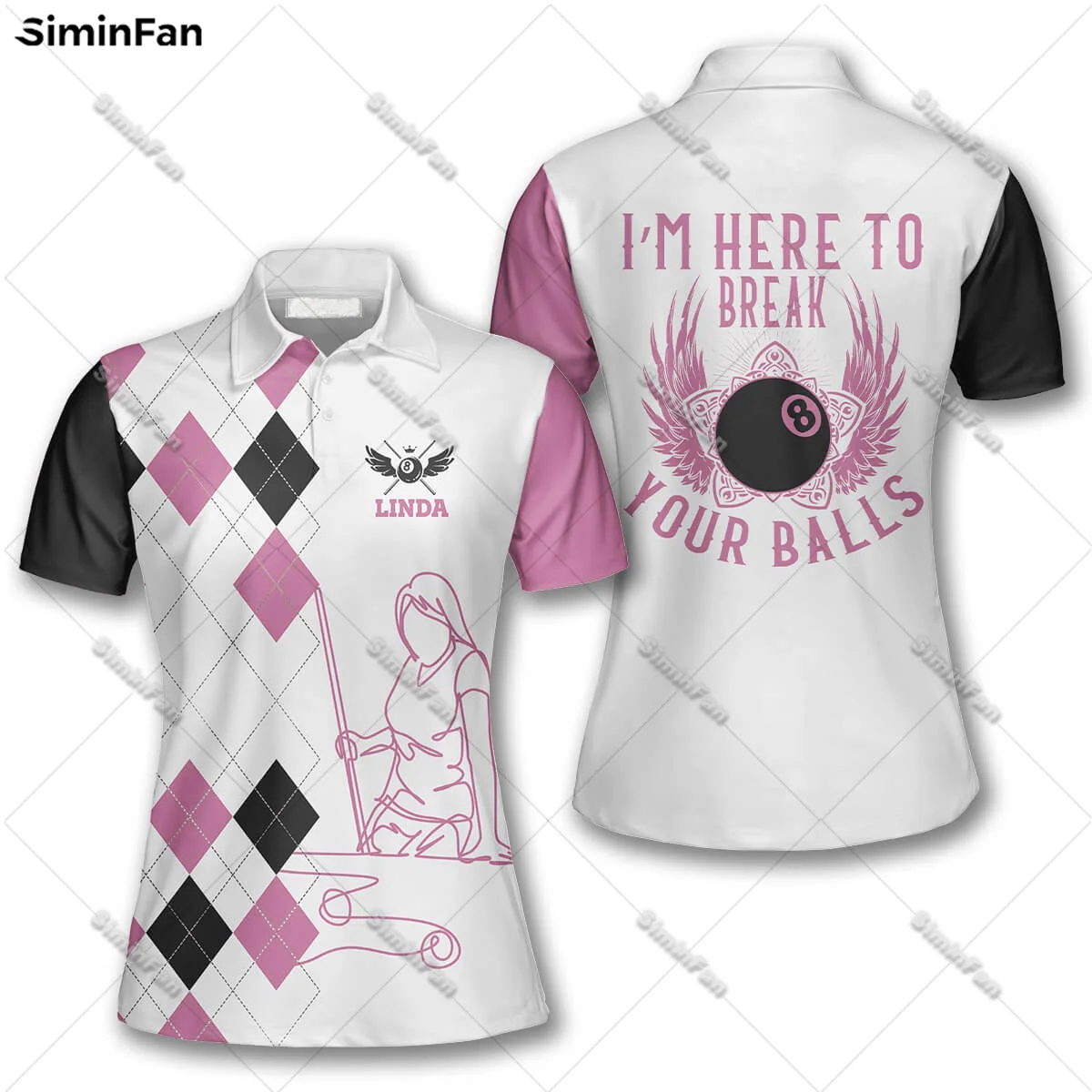 

Billiard 3D All Over Printed Polo Shirts Women Tennis Tshirt Ladies Summer Lapel Tee Girl Female Casual Top Unisex Streetwear-1