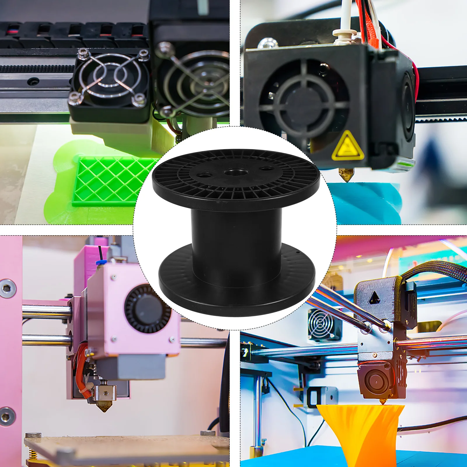 بكرة خط بلاستيكية متعددة الاستخدام لتخزين الكابلات لأسلاك النحاس الفولاذية وخطوط الصيد سهلة الحمل حل حامل الأسلاك المدمجة #3