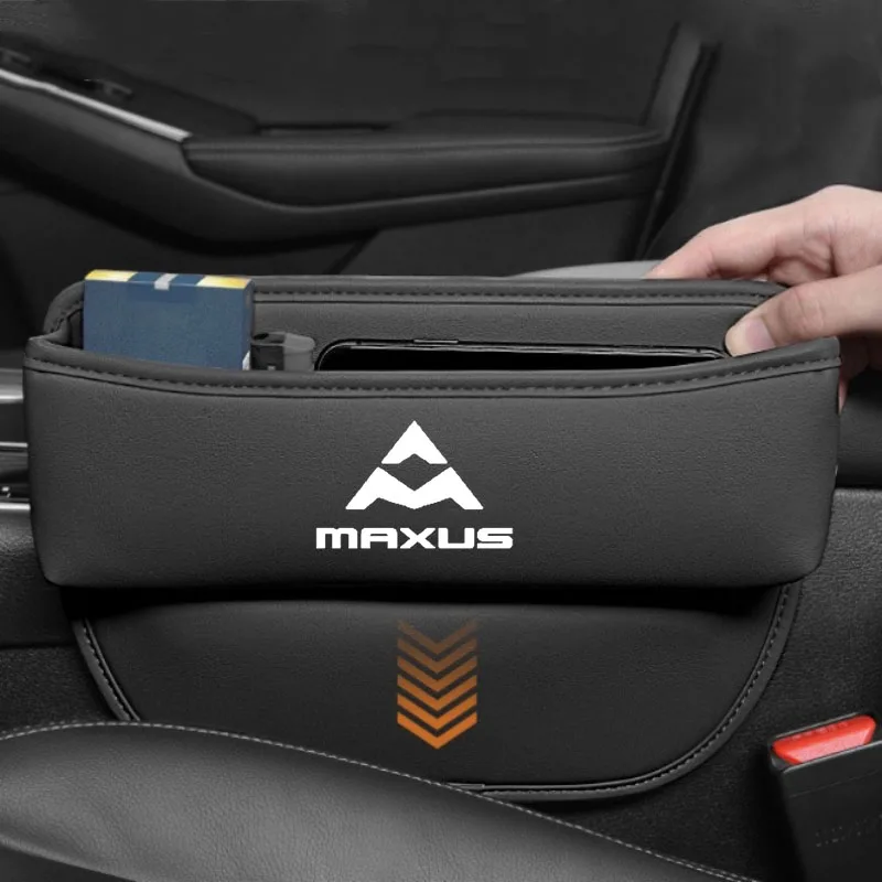 Para maxus t60 d60 d90 d20 t70 t90 g10 g20 g50 g90 v80 couro assento de carro gap fenda slot caixa armazenamento organizador acessórios automóveis