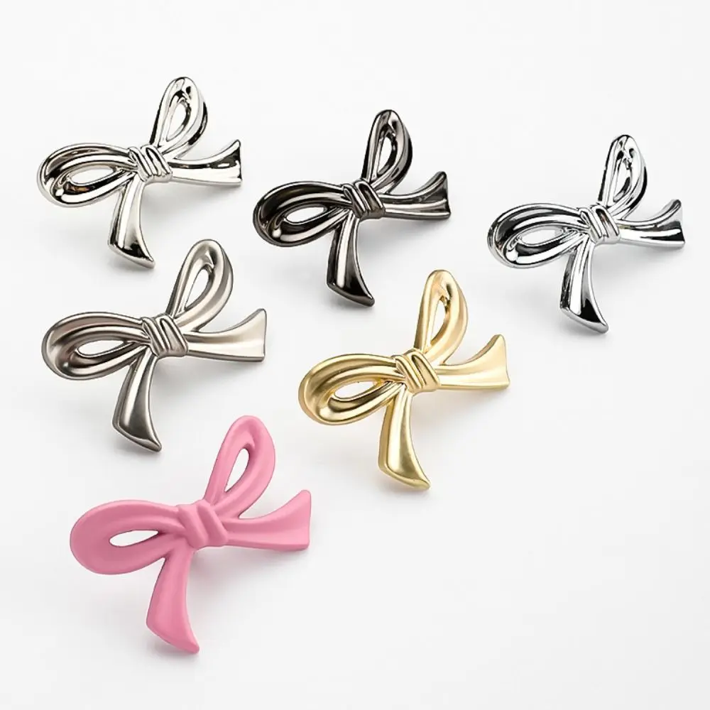 Decorative Zinc Alloy Drawer Handle Vintage Bow Shape Furniture Knobs Stylish Cabinet Pulls Home Decor