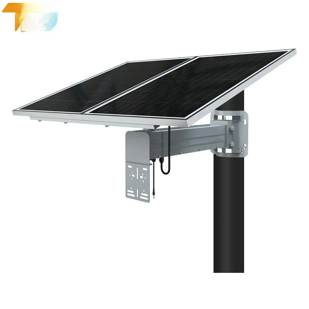 deposit Tecdeft Construction Site Solar Cctv System 60w Solar Panel Lithium Battery 4g Cameras DC12v Solar Surveillance System