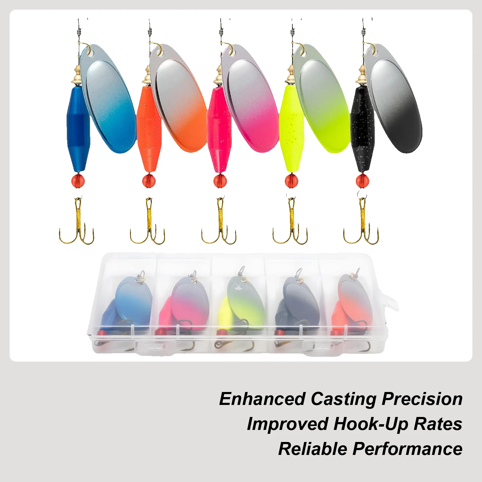 

Набор рыболовных приманок, 5 штук, искусственные вращающиеся джиги, металлические приманки для морской рыбалки, для ловли форели, окуня, для рыбалки с лодки, в озере, пруду, в соленой воде