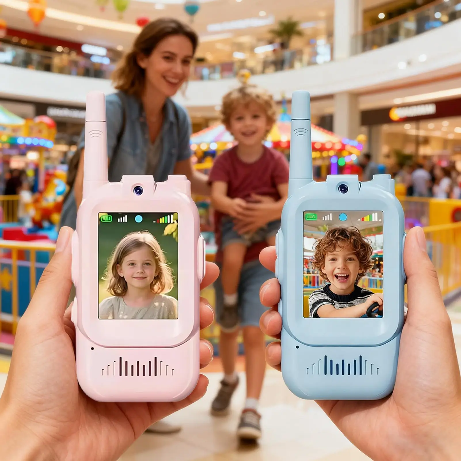 어린이를 위한 충전식 무전기 휴대용 인터콤 야외 장난감 무선 어린이 인터콤 소년 소녀 어린이 야외용