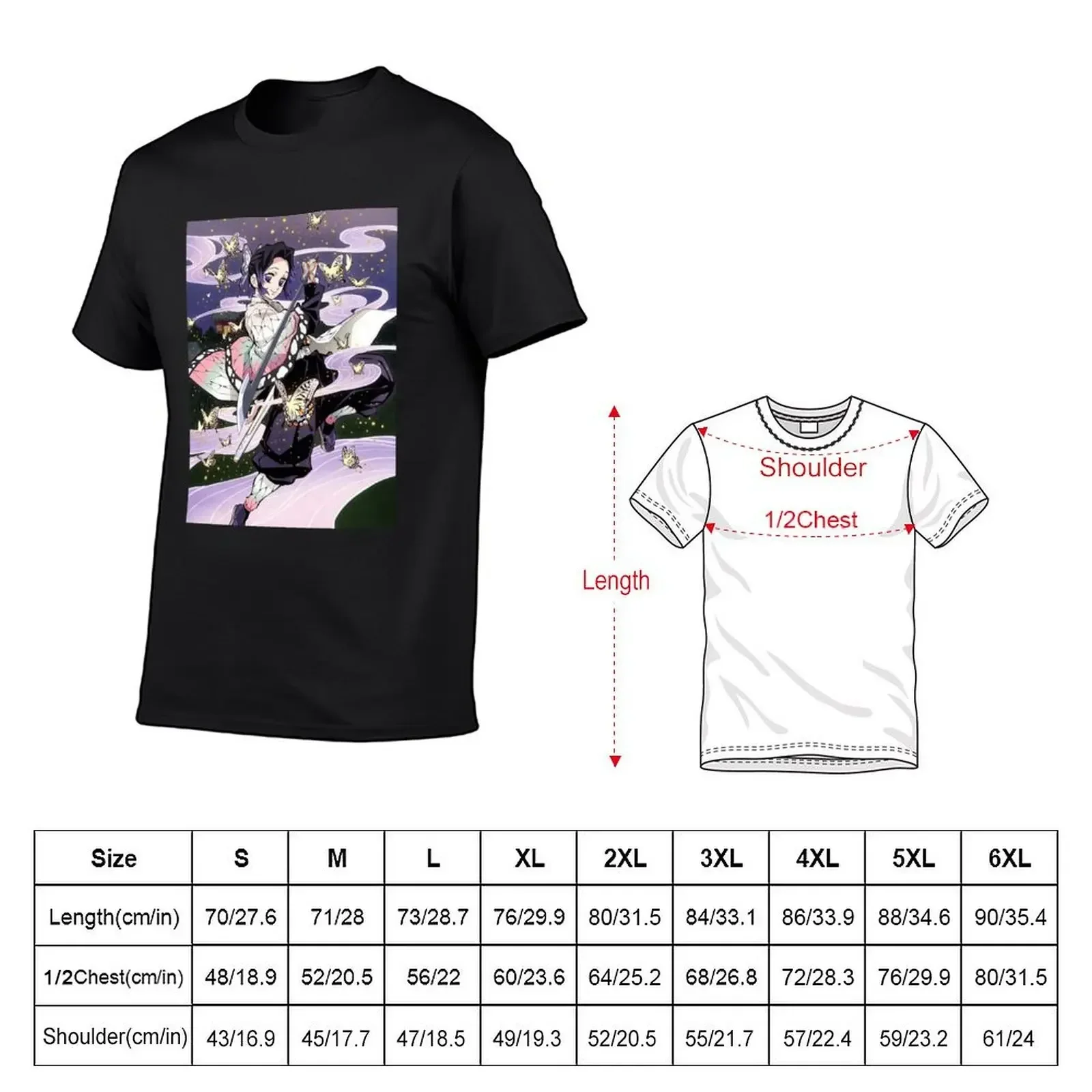 Shinobu Kocho T-Shirt designer shirts oversized anime clothes sweat mens fashion