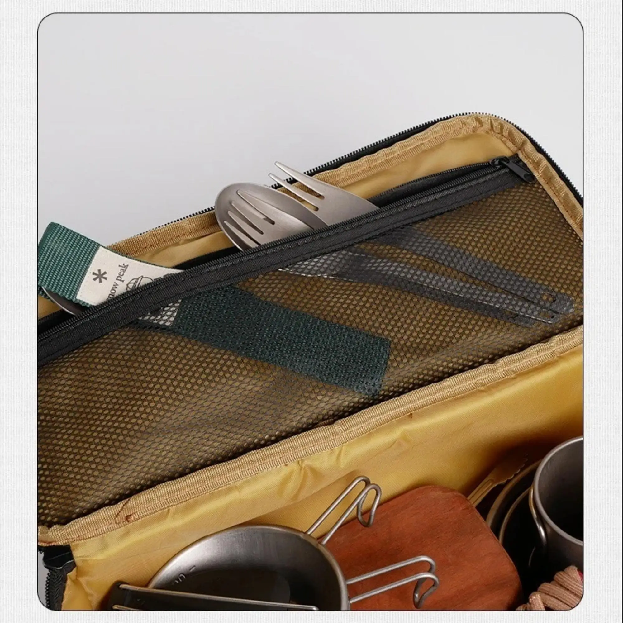 

Outdoor picnic tableware cup storage bag stove top gas tank storage bag debris bag handheld sorting bag