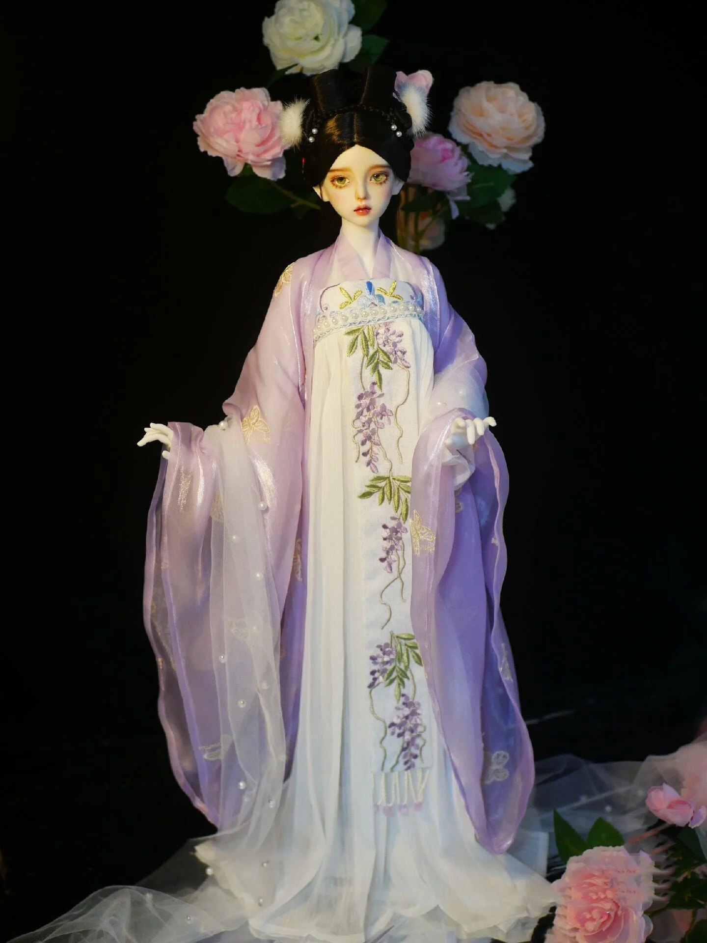 1/4 1/3 Scale BJD Ancient Costume Hanfu Fairy Dress Outfit For BJD/SD MSD SD13 Big Girl EID Women Doll Clothes Accessories A1375