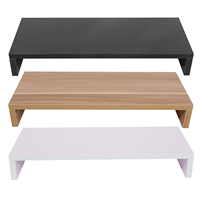 Wooden Monitor Stand Wooden Stand LED LCD Computer Monitor Riser Desktop Organizer Display Bracket Rack